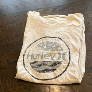 Hurley Off-White Logo Tee